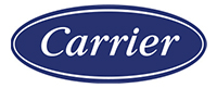 01 Carrier logo in blue oval design.