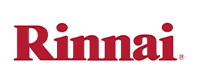 09 Rinnai logo in bold red text.