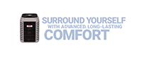 11 Air conditioning unit with comfort slogan.