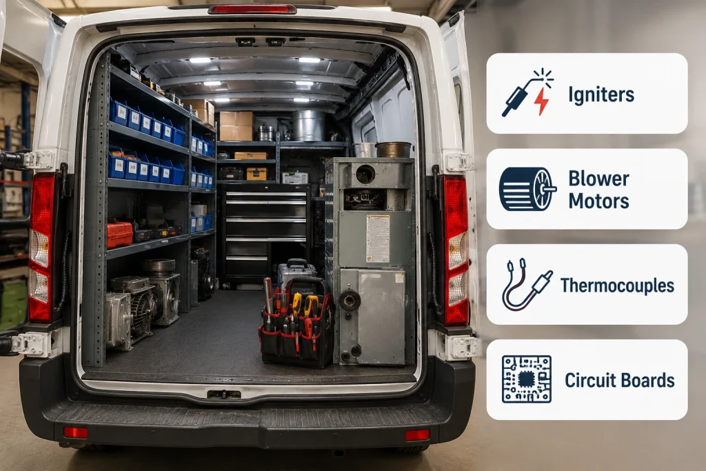 Infographic showing 4 warning signs you need emergency furnace repair 