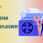 AC Repair vs AC Replacement guide for Burlington homeowners comparing old and new air conditioning systems