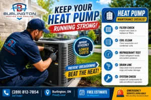 heat pump maintenance checklist for a Burlington Ontario home