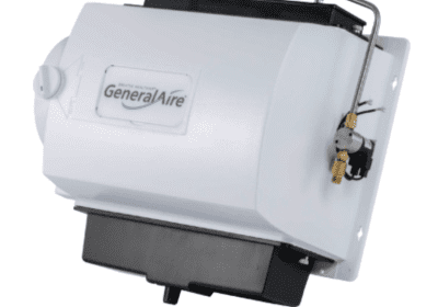GeneralAire humidifier unit on white background.